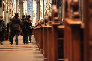 The inside of the cathedral