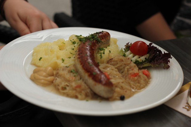 Original Thuringian bratwurst. Because we're tourists and take pictures of our food.