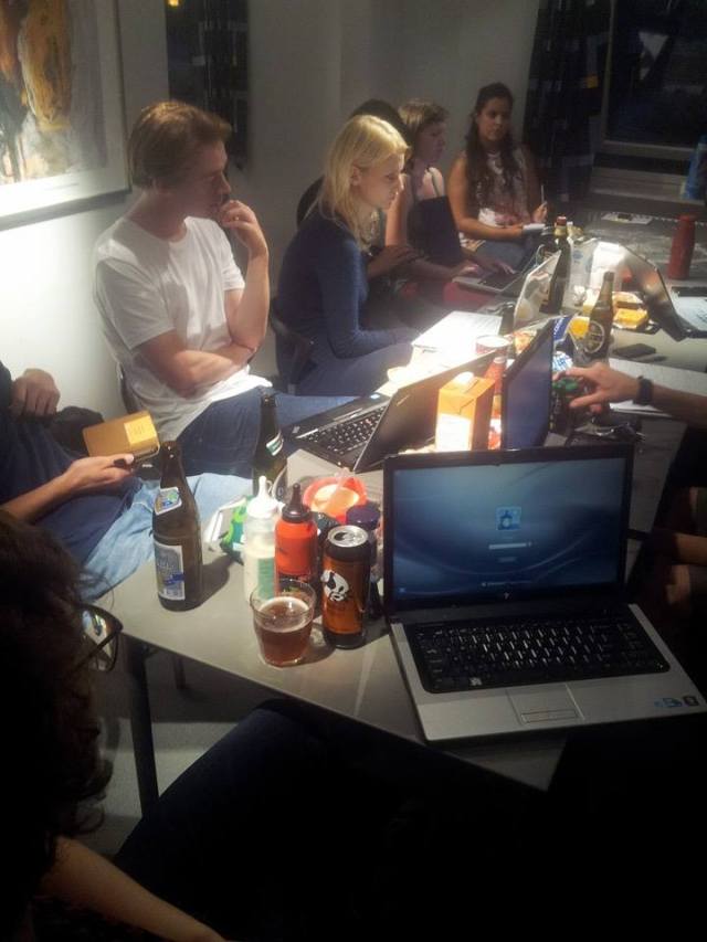 Awesome random pizza/study party. We made pizzas from scratch and discussed the readings for class while waiting for the dough to rise. Life is good.