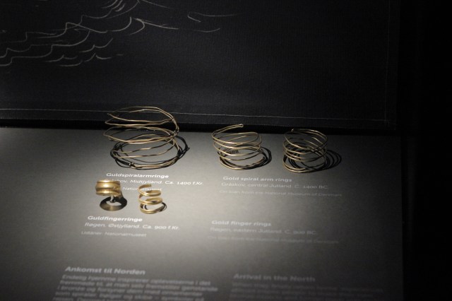 Arm bands and finger rings found in the bogs of central Jutland, presumably dumped there as some sort of offering or ritual