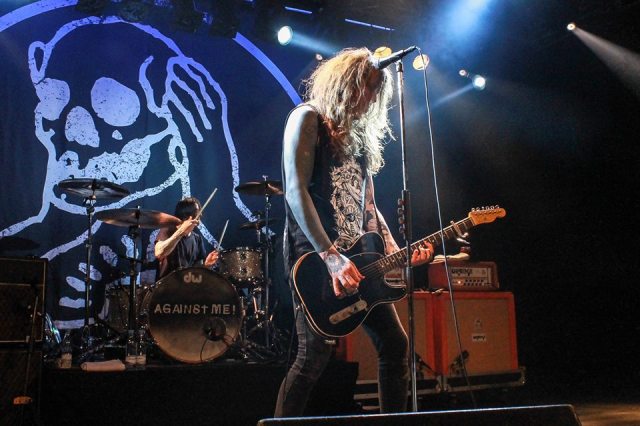 Laura Grace of Against Me! Photo by Daphne Henning