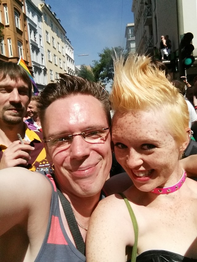 Alex and me marching in the Christopher Street Day parade