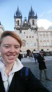 Selfie in front of Prague Old Town