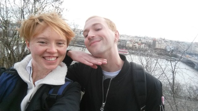 Selfie from Letna Park overlooking Prague